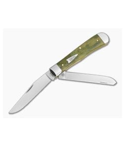 Case Trapper Smooth Olive Green Bone Gift Tin 10865 - CA-10865 1