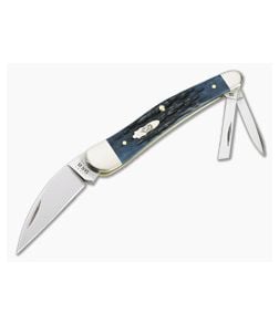 Case Seahorse Whittler Blue Denim Peach Seed Jig Bone Slip Joint 10882 - CA-10882 1
