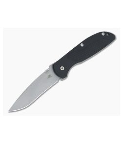 Hinderer Firetac Recurve Working Finish 20CV Black G10 Tri-Way Titanium Frame Lock Folder 1101 - HK-1101 1