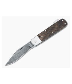 Boker Solingen 98k Nichols Damascus Walnut Lock Back Folder 110715DAM - BO-110715DAM 1