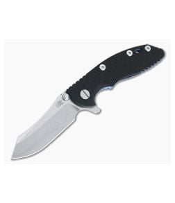 Hinderer XM-18 3" Skinner Stonewashed 20CV Black G10 Blue Titanium Tri-Way Pivot Flipper 1108 - HK-1108 1