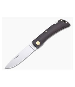 Boker Solingen Rangebuster Sodbuster Maroon Linen Micarta N690 Back Lock Folder 110914 - BO-110914 1