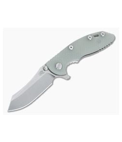 Hinderer XM-18 3" Skinner Stonewashed 20CV Translucent G10 Titanium Tri-Way Pivot Flipper 1113 - HK-1113 1