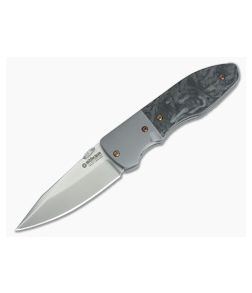 Boker Gents Blitz Liner Lock Folder Marbled Carbon Fiber Titanium 111659 - BO-111659 1