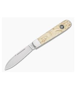 Boker Solingen Barlow Prime Curly Birch Wood N690 Slip Joint Folder 111942 - BO-111942 1