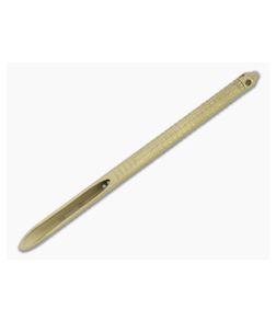 Microtech Signature Series TAC-P Gold TiNi Stainless Steel Tactical Penetration Kubaton 112-1TINS - MT-112-1TINS 1