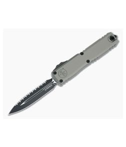 Microtech Ultratech ZBP D/E Natural Clear Full Serrated - MT-1122-3NC 1
