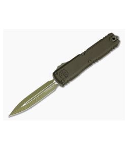 Microtech Ultratech Gen IV D/E Double Edge Magpul OD Green Cerakote Aluminum Standard M390MK Bazooka Green Cerakote OTF Automatic Knife (3.55" Blade) 11224-1MPOD-T10S21 - MT-11224-1MPOD-T10S21 1