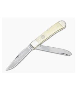 Boker Solingen Trapper Smooth White Bone Slip Joint Folder 112525SWB - BO-112525SWB 1