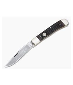 Boker Solingen Single Blade Trapper Jigged Red Bone Traditional Slip Joint 112526JRB - BO-112526JRB 1
