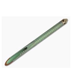 Microtech TAC-P Mini Antique Green Titanium Marfione Select Signature Series Kubaton (6.05" Overall) 112M-MS2 - MT-112M-MS2 1