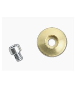 Hinderer Knives Firetac Thumb Disk Raw Brass - HK-1132 1