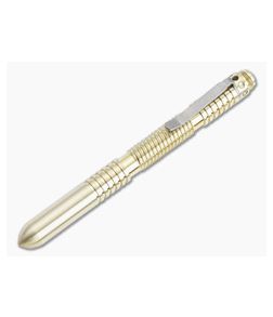 Hinderer Knives Extreme Duty Pen Spiral Raw Brass - HK-1137 1