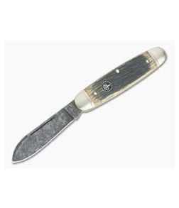 Boker Solingen Club Knife Castle Burg Limited Ancient Oak Acid Washed O1 Slip Joint 113909 - BO-113909 1