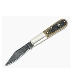 Boker Solingen Barlow Castle Burg Limited Ancient Oak Acid Washed O1 Slip Joint 113941 - BO-113941 1