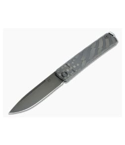 Medford Gentleman Jack Blackout PVD S35VN American Flag Graphic Titanium Slip Joint MKT113 - MKT-MKT113 1