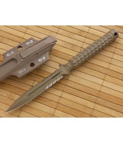 Microtech ADO Dagger Tan Serrated - MT-115-2TA 1