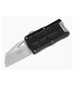 Microtech Exocet II Wharncliffe Black Aluminum M390MK Stonewash OTF Automatic Knife (2.20" Blade) 1156-10 - MT-1156-10 1