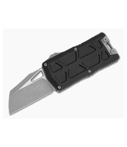 Microtech Exocet II Wharncliffe Black Aluminum M390MK Apocalyptic OTF Automatic Knife (2.20" Blade) 1156-10AP - MT-1156-10AP 1