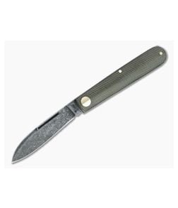 Boker Solingen Barlow Prime EDC Green Canvas Micarta Acid Washed O1 Slip Joint 115942 - BO-115942 1