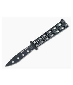 Bear and Son Butterfly Trainer Galaxy Aluminum Handle Black Coated Drop Point 115GXTR - BS-115GXTR 1