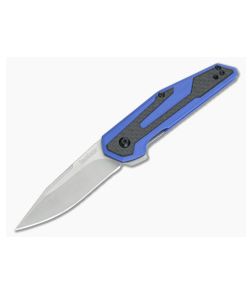 Kershaw Fraxion Blue G10 Carbon Fiber Anso KVT Flipper 1160BLU - KS-1160BLU 1