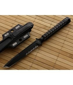 Microtech ADO Tanto Black Serrated - MT-117-2 1