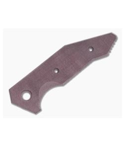 Hinderer Knives Halftrack Handle Scale Smooth Burgundy Micarta 1179 - HK-1179 1
