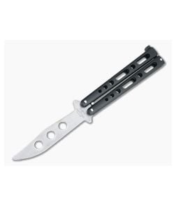 Bear and Son Cutlery Trainer Stonewashed Black Butterfly Training Knife 117BTRSW - BS-117BTRSW 1