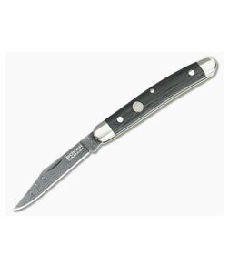 Boker Solingen Pen Knife Classic Damascus Bog Oak 118287DAM - BO-118287DAM 1