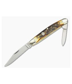 Boker Pen Knife Genuine Stag 118288HH - BO-118288HH 1