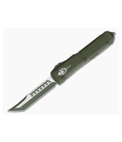 Microtech Ultratech Hellhound CC Tanto Cerakote OD Green Two-Tone OTF Automatic Knife 119-1COD - MT-119-1COD 1