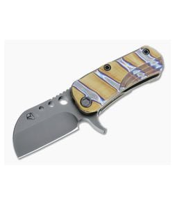 Medford Knives Chunky Monkey Black PVD S35VN Faced Flamed Bronze Titanium Frame Lock Flipper - MKT-119 1