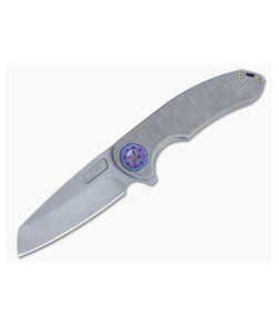 Curtiss Knives F3 Large Weave-Mill Dark Stonewashed Magnacut Wharncliffe Flipper CK-11 - CK-11 1