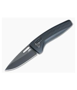 SOG One-Zero XR Lock Folder Black Aluminum Handle Black TiNi S35VN Drop Point 12-73-03-57 - SOG-12-73-03-57 1