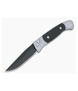 Protech Knives Small Brend 2 Auto Black G10 Inlays Grey Automatic Black Blade 1202 - PT-1202 1