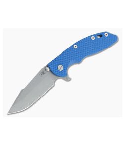 Hinderer XM-18 3.5" Skinny Harpoon Spanto Working Finish 20CV Blue G10 Battle Blue Tri-Way Flipper 1209 - HK-1209 1