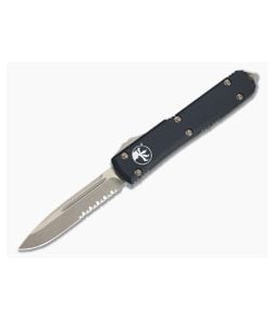 Microtech Ultratech S/E Bronzed Partial Serrated M390 Drop Point Black OTF Automatic Knife 121-14 - MT-121-14 1