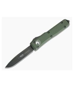 Microtech Ultratech OD Green CC Drop Point Black DLC M390 OTF Automatic Knife 121-1DLCTOD - MT-121-1CCDLCTOD-M390 1