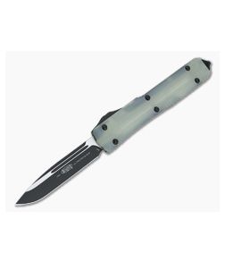 Microtech Ultratech Signature S/E Black 204P Drop Point Jade G10 Top OTF Automatic 121-1GTJGS - MT-121-1GTJGS-204P 1