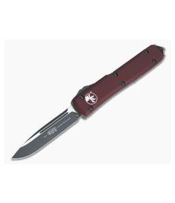 Microtech Ultratech Merlot S/E Black 204P Drop Point OTF Automatic Knife 121-1MR - MT-121-1MR-204P 1
