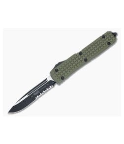 Microtech Ultratech Frag OD Green G10 Part Serrated M390 121-2FRGTODS - MT-121-2FRGTODS 1