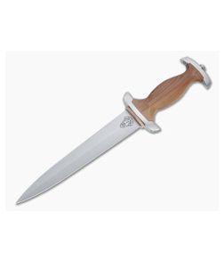 Boker Solingen Swiss Dagger C75 Cherry Wood Fixed Blade 121550 - BO-121550 1