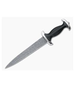 Boker Solingen Swiss Dagger Nichols Mosaic Damascus Ebony Wood Fixed Blade 121552DAM - BO-121552DAM 1