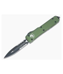 Microtech Ultratech OD Green CC Serrated Double Edge OTF Automatic Knife 122-2CCOD - MT-122-2CCOD-M390 1