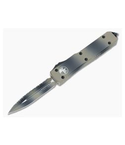 Microtech Ultratech Tan Camo Full Serrated Double Edge OTF Automatic Knife 122-3TC - MT-122-3TC 1