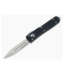 Microtech Ultratech D/E CC Satin Partial Serrated M390 Double Edge OTF Automatic 122-5CC - MT-122-5CC-M390 1