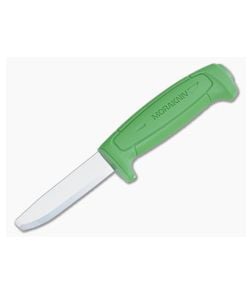 Mora of Sweden Safe Green Handle Blunt Tip Fixed Knife Carbon Steel 12244 - MO-12244 1