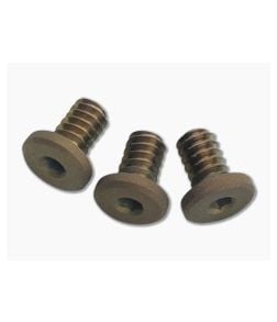 Hinderer Knives XM-18 3.5"/XM-24 Titanium Handle Screws Battle Bronze | Set of 3 - HK-1226 1