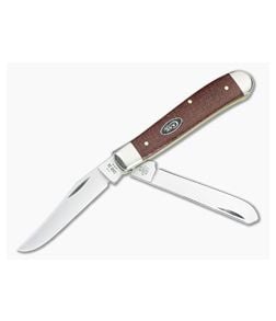 Case Mini Trapper Red Burlap Micarta 12271 - CA-12271 1